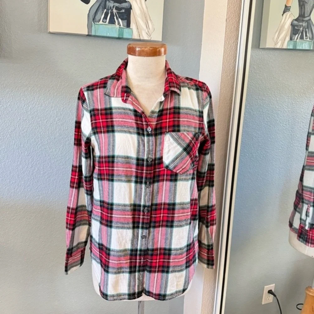 Red stripe flannel